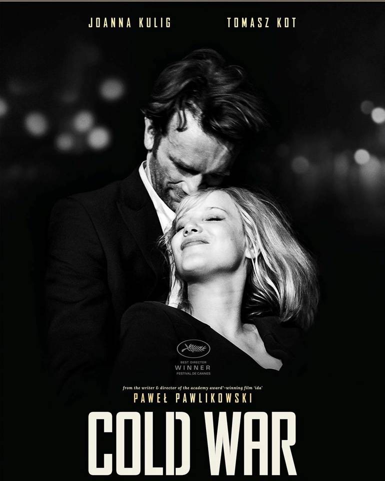 May be an image of 2 people and text that says 'JOANNA KULIG TOMASZ TOMASZKOT KOT XA  Im PAWEŁ PAWLIKOWSKI COLD WAR'