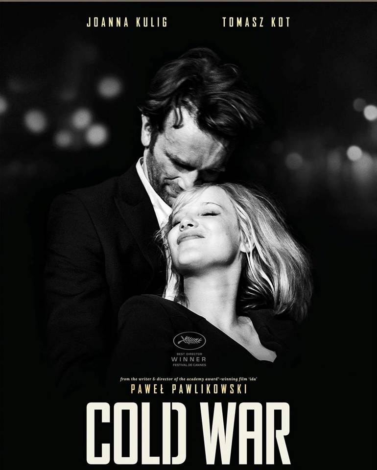May be an image of 2 people and text that says 'JOANNA KULIG TOMASZ TOMASZKOT KOT XA � Im PAWEŁ PAWLIKOWSKI COLD WAR'